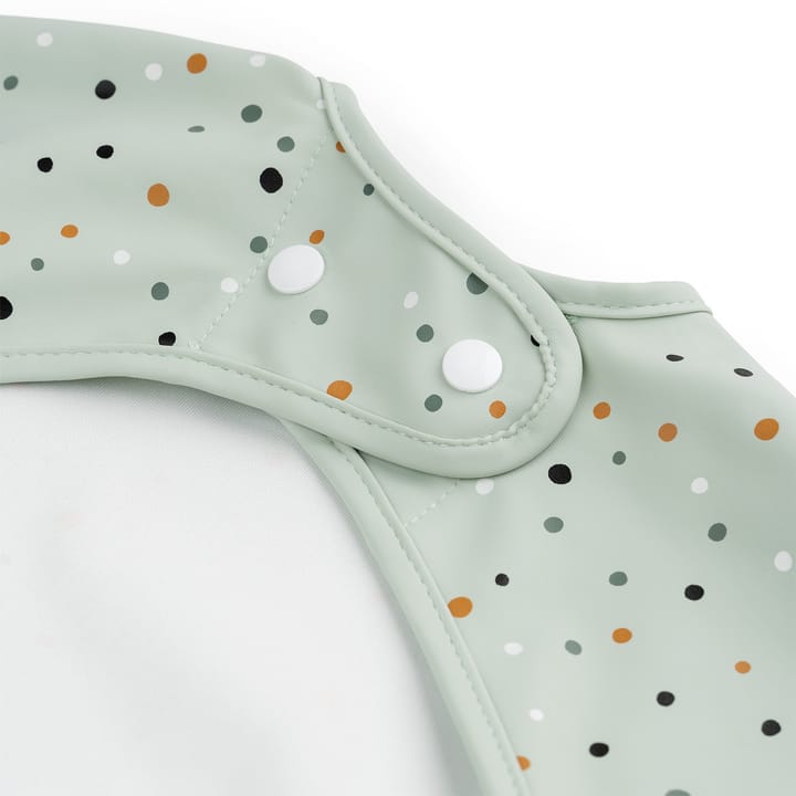 Bavaglino con maniche Happy Dots, Verde Done by deer