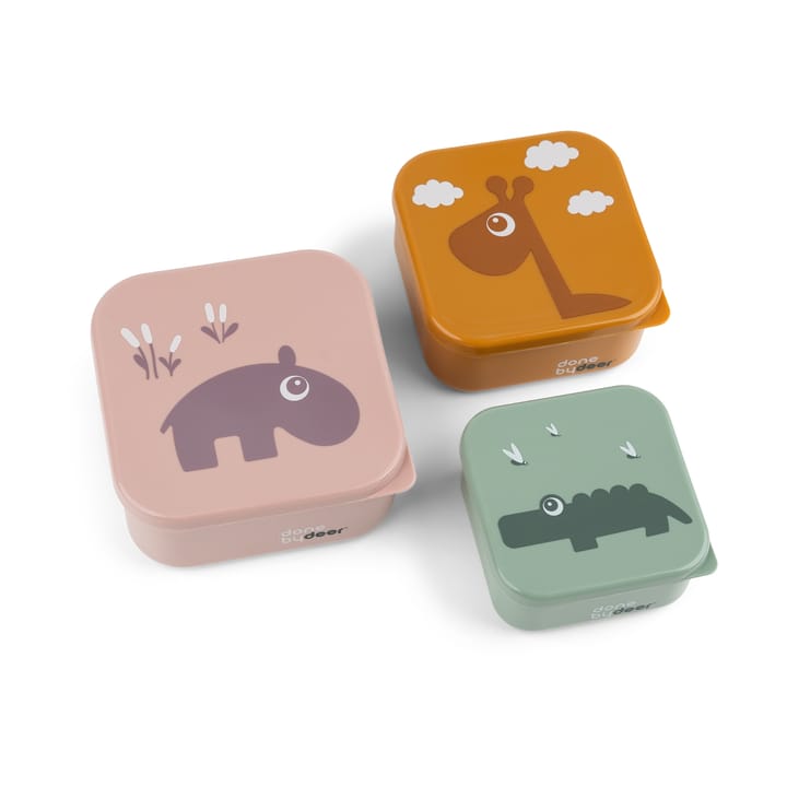 Contenitore per alimenti Deer Friends 3 pezzi - Polvere mix - Done by deer