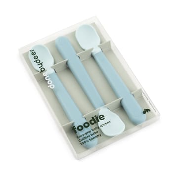 Set di 3 cucchiai Easy-grip foodie - Blu - Done by deer