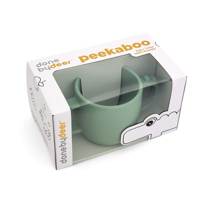 Tazza con beccuccio Croco peekaboo 17 cl, Verde Done by deer