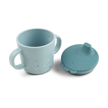 Tazza con beccuccio Happy Dots foodie 21,5 cl - Blu - Done by deer