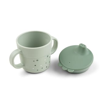 Tazza con beccuccio Happy Dots foodie 21,5 cl - Verde - Done by deer