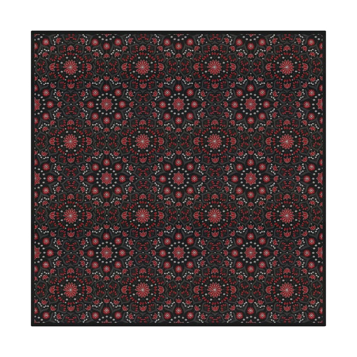 Tovaglia natalizia Bettys 145x145 cm - Rosso-nero - Ekelund Linneväveri