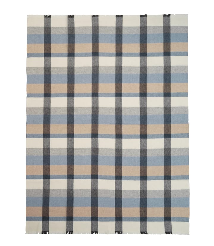 Plaid Intersection 130x190 cm, ocean blue-grey Elvang Denmark