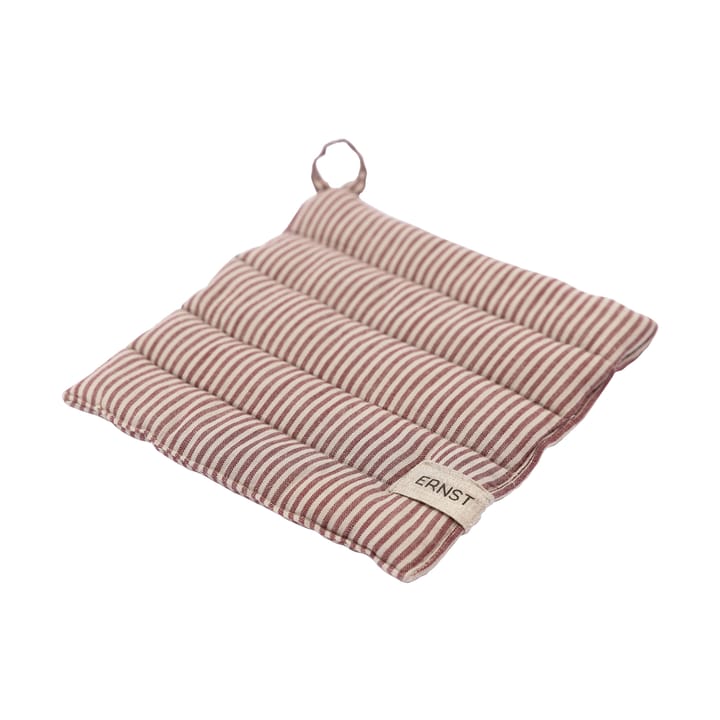 Presina a righe Ernst 23x25 cm - Rosso-beige - ERNST