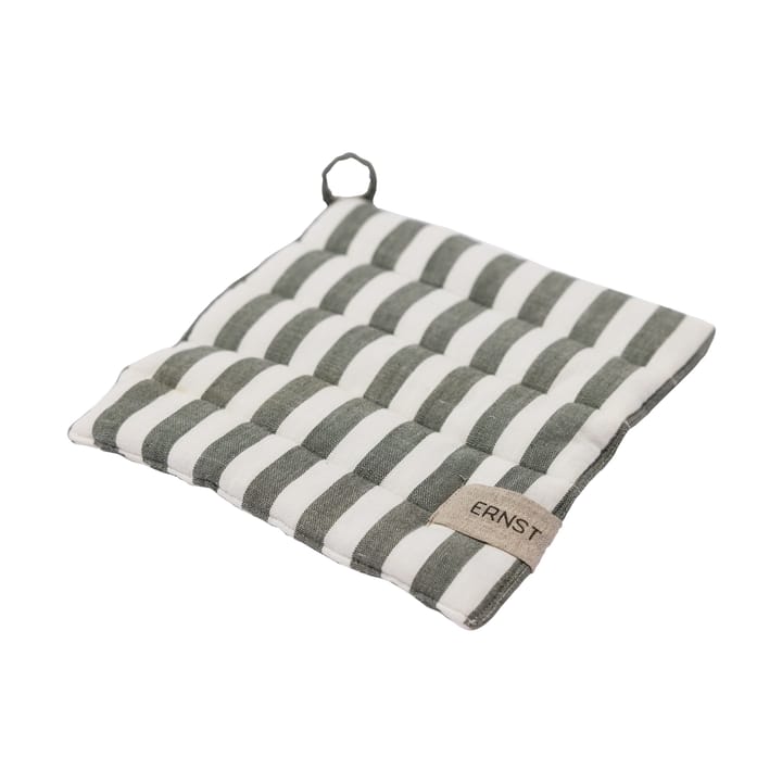 Presina Ernst a righe larghe 23x25 cm - Verde-bianco - ERNST