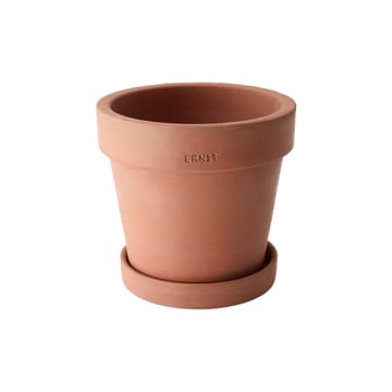 Vaso con sottovaso Ernst rustic terracotta - Ø 17 cm
​ - ERNST