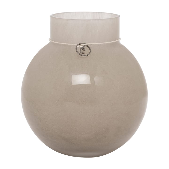 Vaso di vetro Ernst, rotondo beige - alt. 14 cm, Ø 13 cm - ERNST