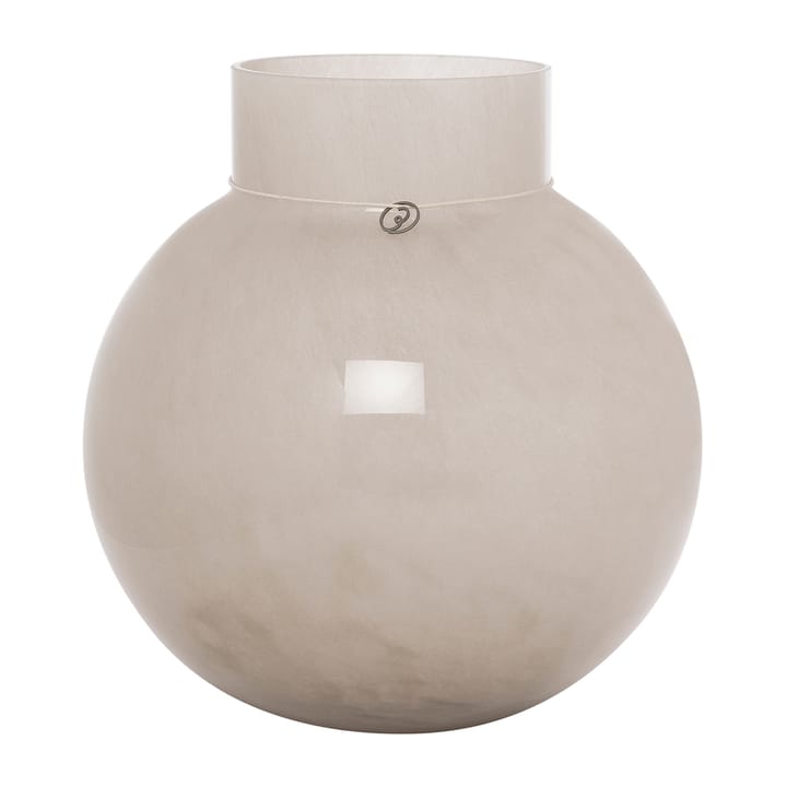 Vaso di vetro Ernst, rotondo beige - alt. 25 cm, Ø 24 cm - ERNST