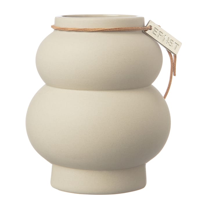 Vaso Ernst curve in gres 21,5 cm - Beige - ERNST