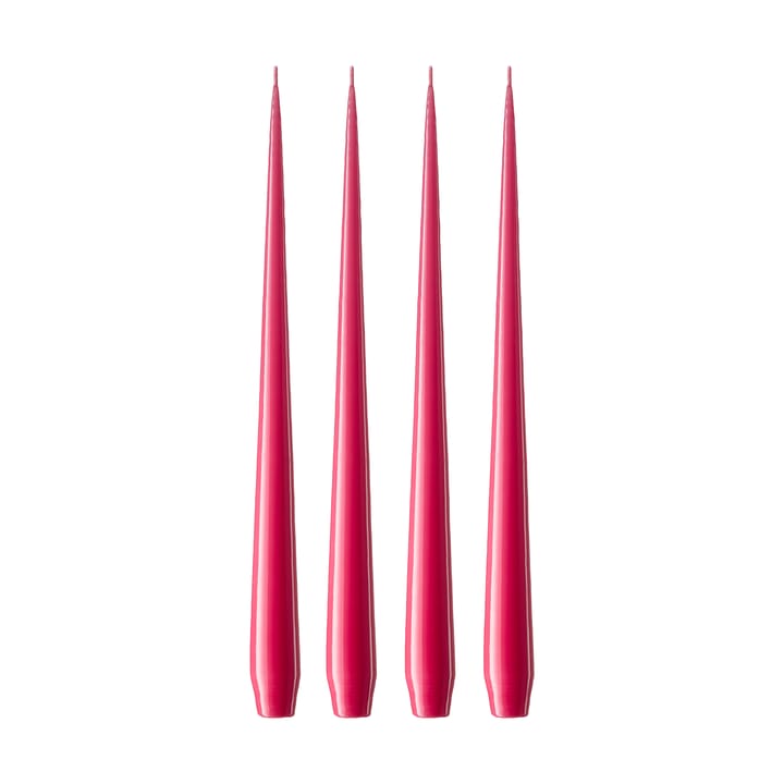 Candela 32 cm ester & erik confezione da 4 lacquered, Deep pink 41/2 ester & erik