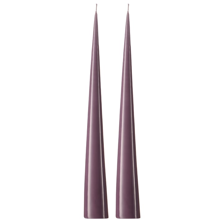 Candeliere ester & erik 34 cm 2 pezzi lacquered - plum purple 42-0 - ester & erik