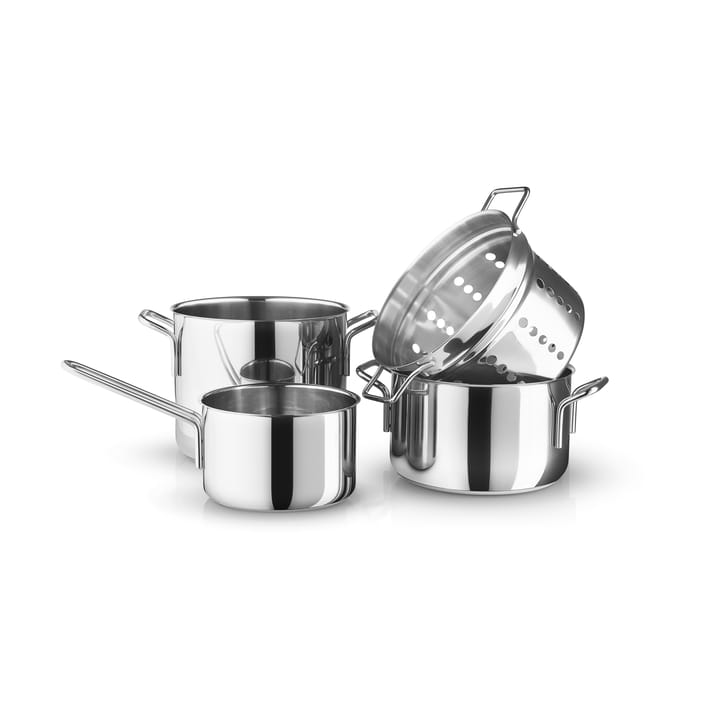 Set di pentole in acciaio inossidabile Eva Trio 4 pezzi - Acciaio inox - Eva Solo