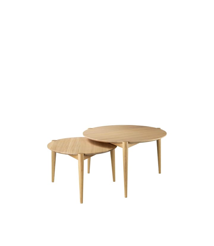 Tavolino da salotto Søs D102 Ø55 cm - Rovere naturale laccato - FDB Møbler
