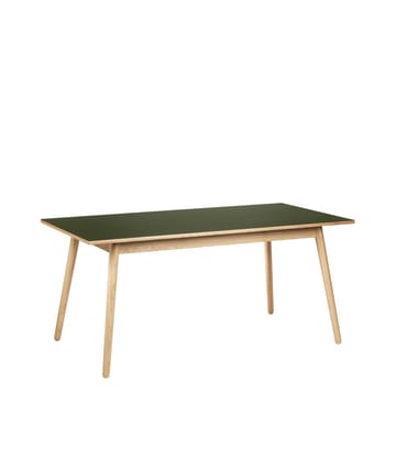 Tavolo da pranzo C35B 82x160 cm - Oliva verde-quercia naturale laccato - FDB Møbler