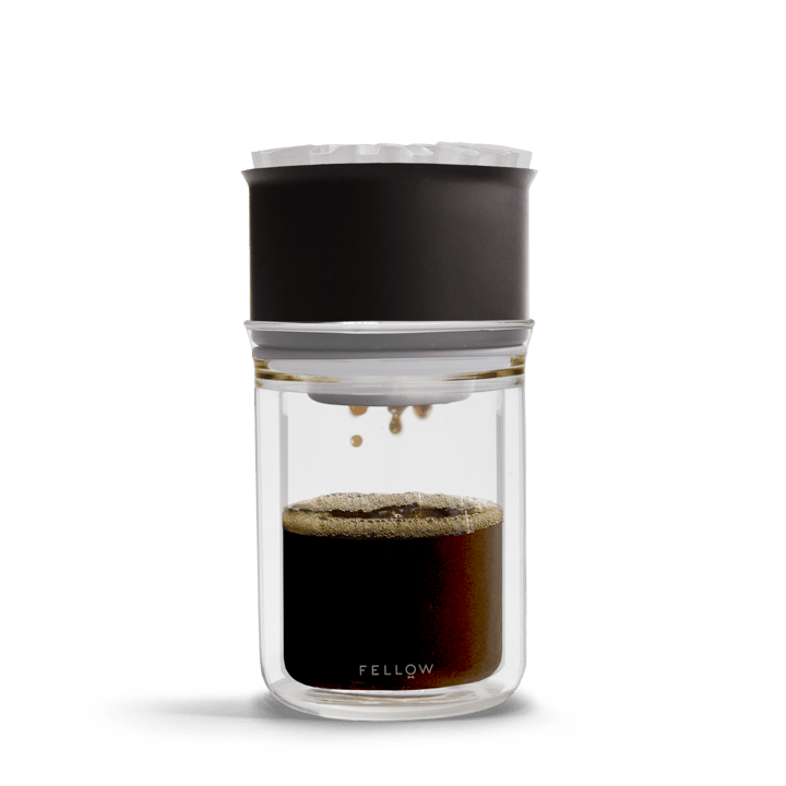 Pour-over dripper Stagg X confezione da 2 - Nero opaco-vetro trasparente - Fellow