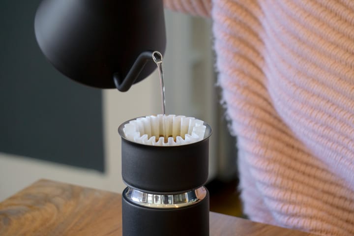 Pour-over dripper Stagg X confezione da 2 - Nero opaco-vetro trasparente - Fellow