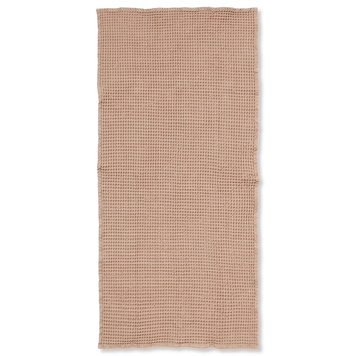 Asciugamano in cotone ecologico marrone chiaro, 70x140 cm ferm LIVING