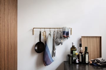 Asta da cucina con 6 ganci - ottone - ferm LIVING