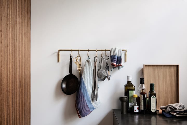 Asta da cucina con 6 ganci, ottone ferm LIVING