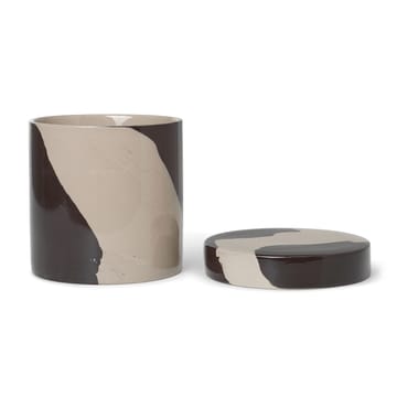 Barattolo Inlay Ø 14,5 cm - Sand-brown - ferm LIVING