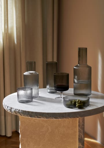 Bicchiere basso Ripple confezione da 4  - Smoked Grey - ferm LIVING