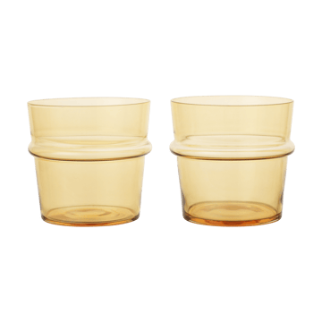 Bicchiere Boya basso 30 cl confezione da 2 - Giallo - Ferm Living