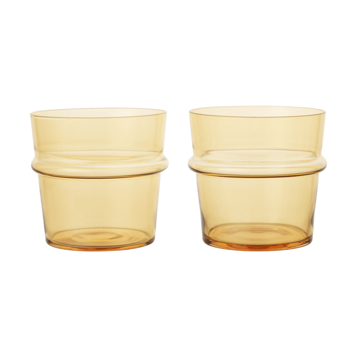 Bicchiere Boya basso 30 cl confezione da 2 - Giallo - Ferm Living