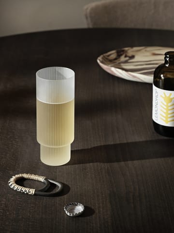 Bicchiere da long drink Ripple confezione da 4 - Frosted - ferm LIVING