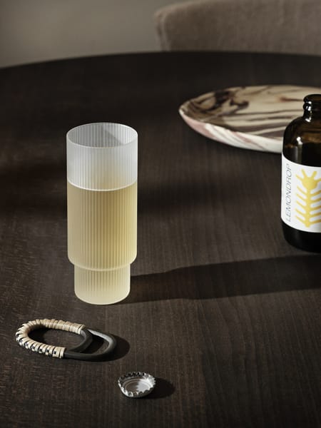 Bicchiere da long drink Ripple confezione da 4, Frosted ferm LIVING