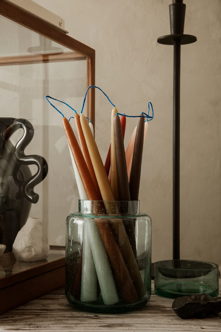 Candele fatte a mano Dipped 30 cm confezione da 2, Marrone Ferm Living