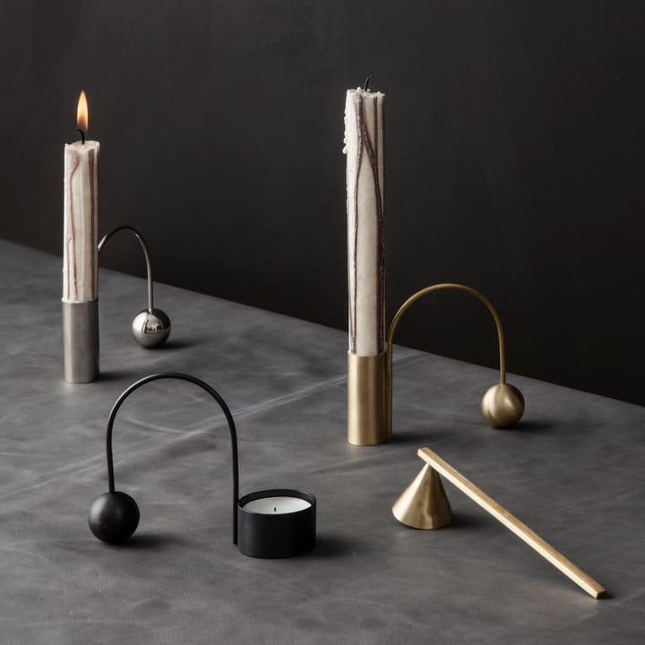 Candelieri cromati Balance, candela ferm LIVING