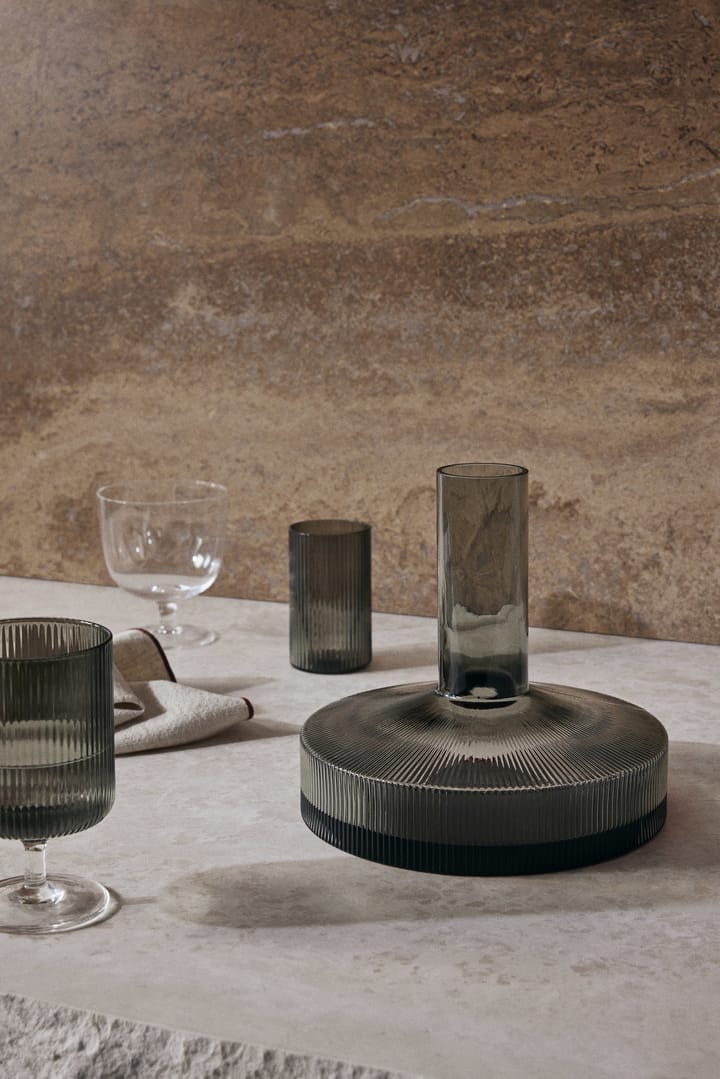 Caraffa da vino Ripple, Grigio affumicato ferm LIVING