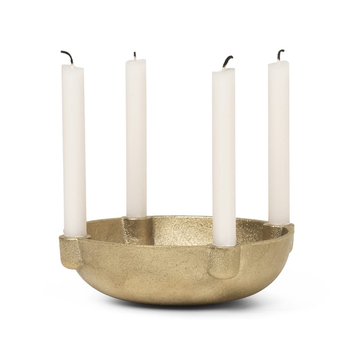 Ciotola portacandele dell'Avvento in ottone - brass - ferm LIVING