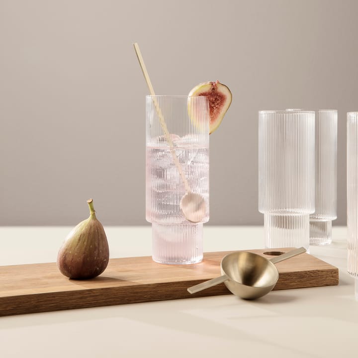 Cucchiaio da long drink Fein, ottone ferm LIVING