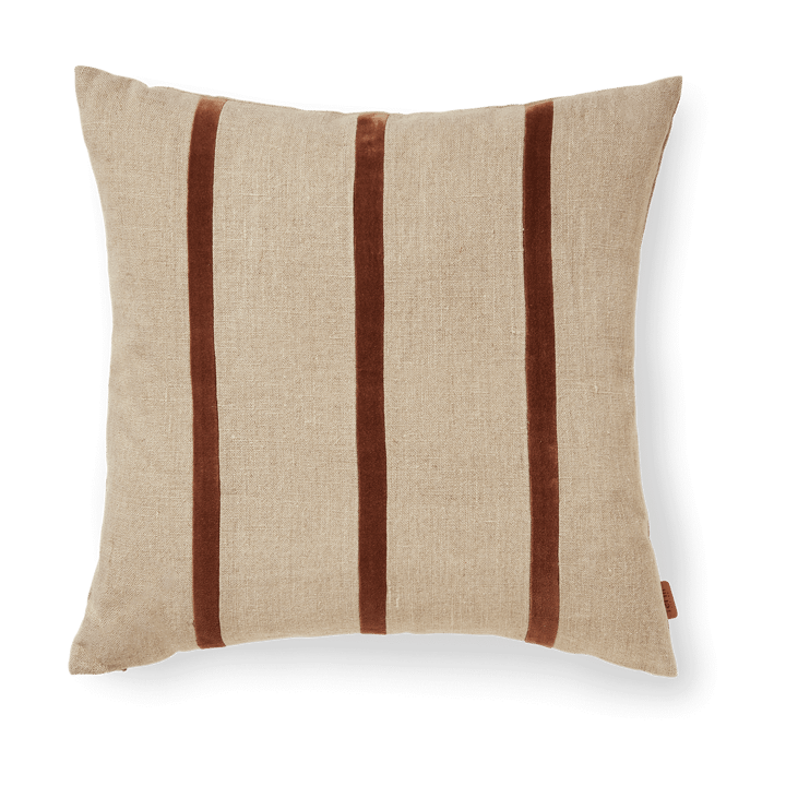 Cuscino Senti Stripe 50x50 cm - Linen-carob brown - ferm LIVING