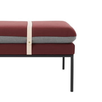 Divano Turn - Stoffa fiord by kvadrat tableaux, supporto nero - ferm LIVING