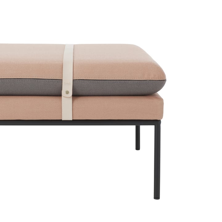 Divano Turn, Tessuto fiord by kvadrat rust, supporto nero ferm LIVING