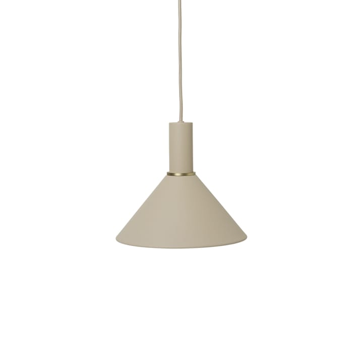 Lampada a sospensione Collect, Cashmere, basso, ombra a cono ferm LIVING