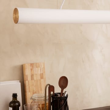 Lampada a sospensione Vuelta 100 cm - Bianco - ottone - ferm LIVING