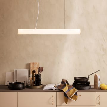 Lampada a sospensione Vuelta 100 cm - Bianco - ottone - ferm LIVING