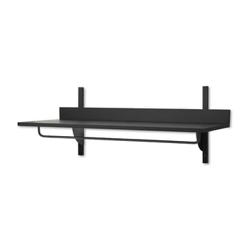 Mensola con asta appendiabiti Sector 37x87 cm - frassino nero-ottone nero - ferm LIVING