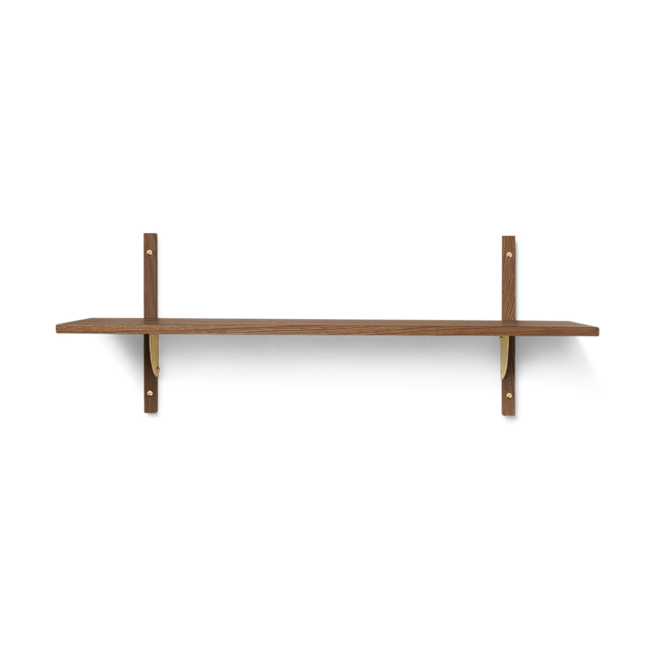 Mensola Sector L/S - Smoked Oak, brass - ferm LIVING