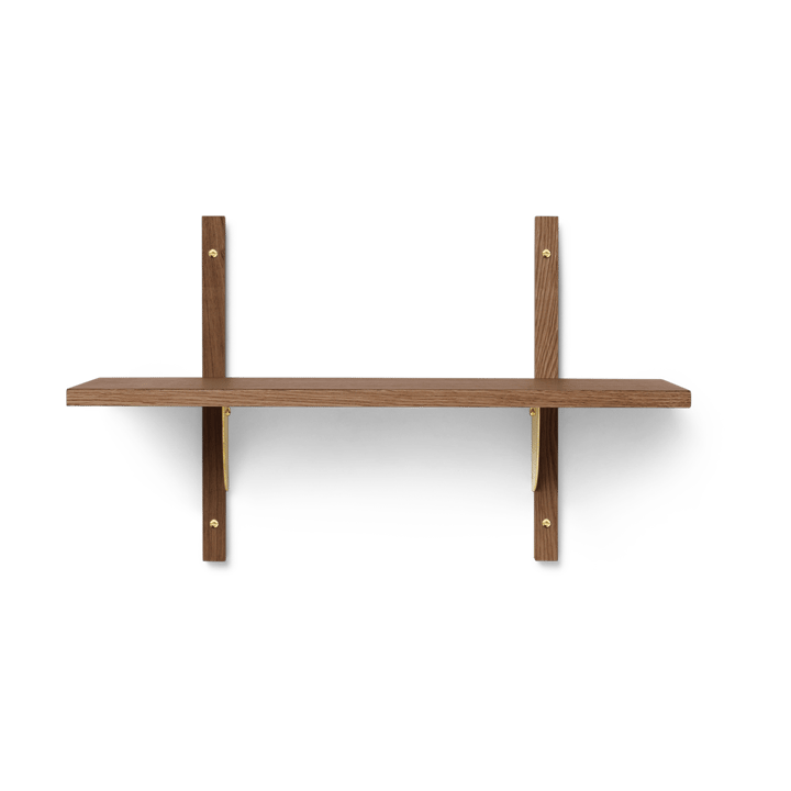 Mensola Sector S/S, Smoked Oak, brass ferm LIVING