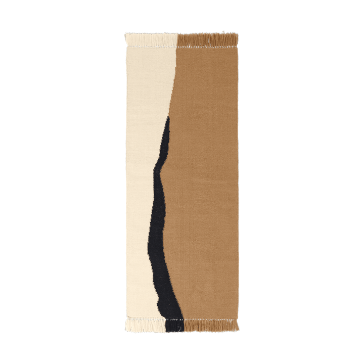 Passatoia Soil Kelim - Dark sand-off white, 70x180 cm - Ferm LIVING