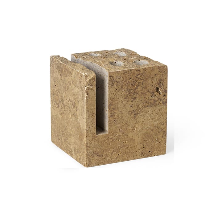 Portamatite Klint 9x9 cm, Beige travertin ferm LIVING