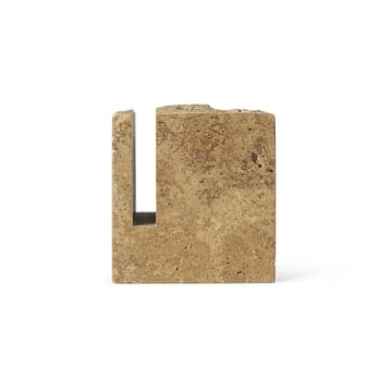 Portamatite Klint 9x9 cm - Beige travertin - ferm LIVING