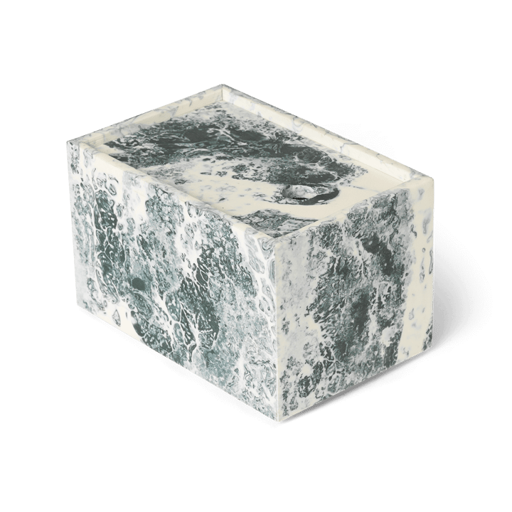 Scatola per conservazione Mist 10x15 cm - Emerald-off white - ferm LIVING