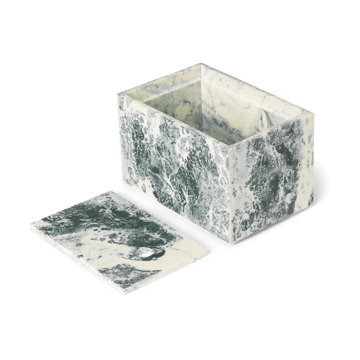 Scatola per conservazione Mist 10x15 cm - Emerald-off white - ferm LIVING