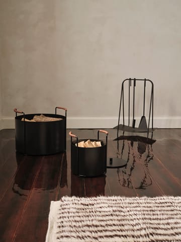 Secchio per l'accensione e la cenere Port - Black - ferm LIVING